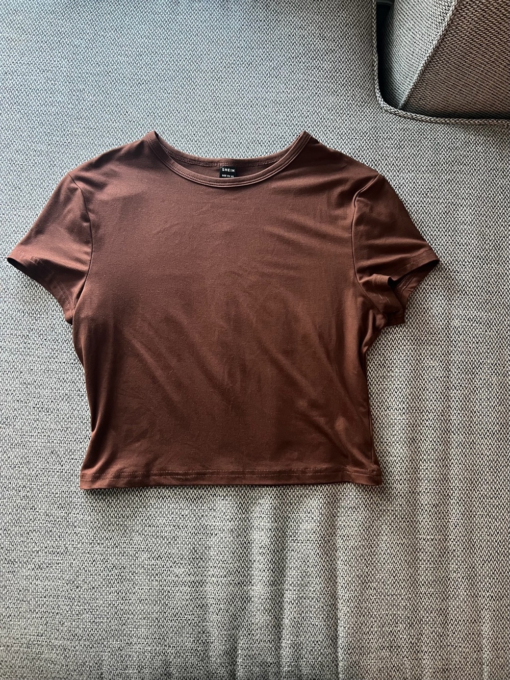 Brown Cropped T-Shirt